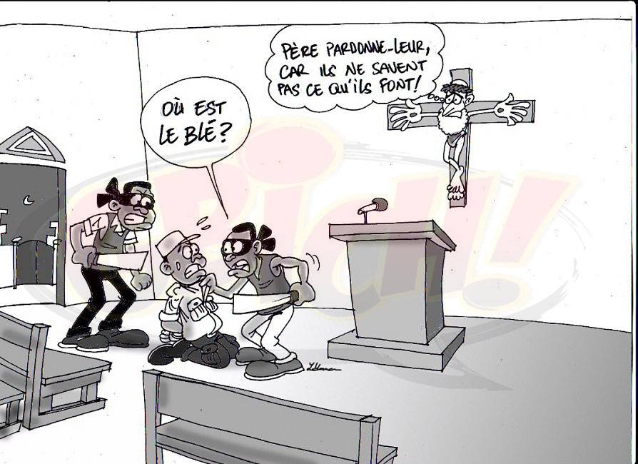 BRAQUAGE dans une Eglise